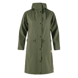 Fjallraven Womens Vardag Rain Parka Laurel Green