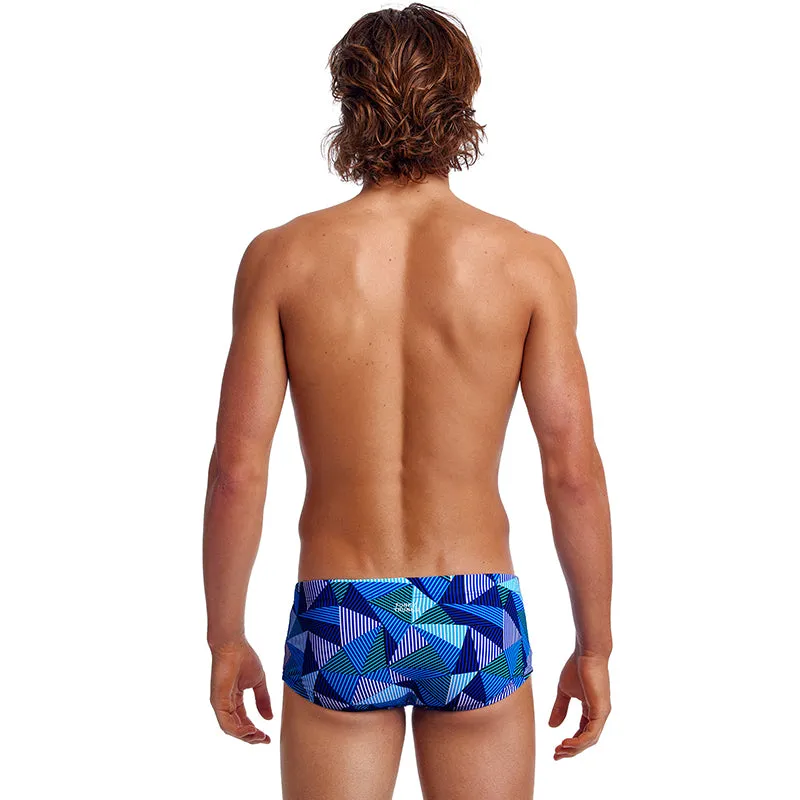 Funky Trunks - Blue Bars - Mens Classic Trunks