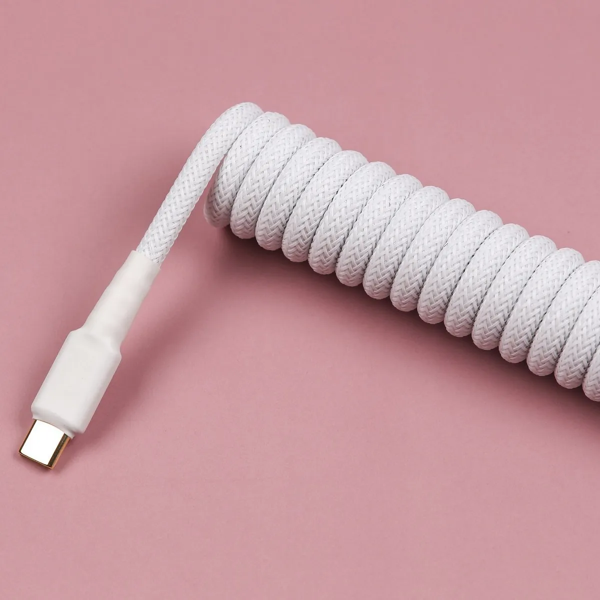 KBDfans White Custom Handmade USB-C Cable