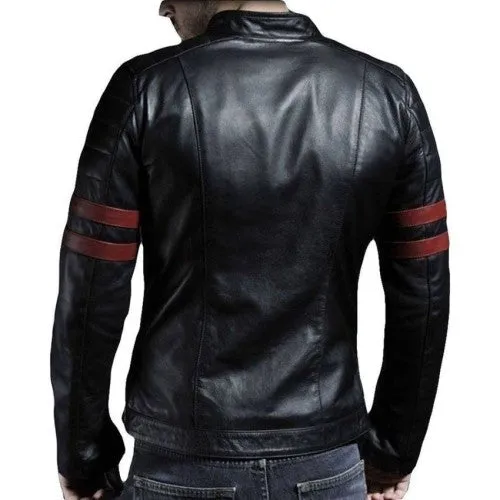 Men Faux Leather Jacket MOD-RS