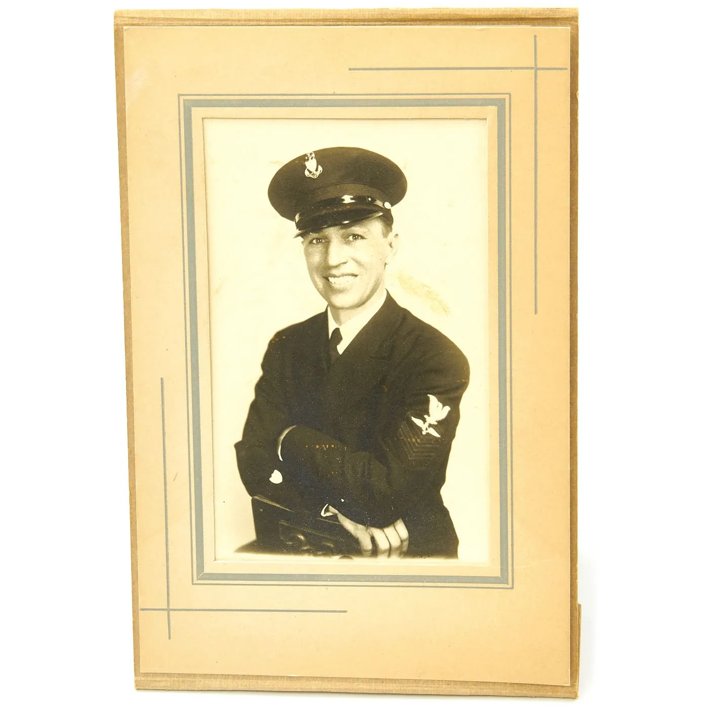 Original U.S. WWII USAAF Named Pacific Theater Blood Chit, Silk Map, Photo and Personal Memento Set