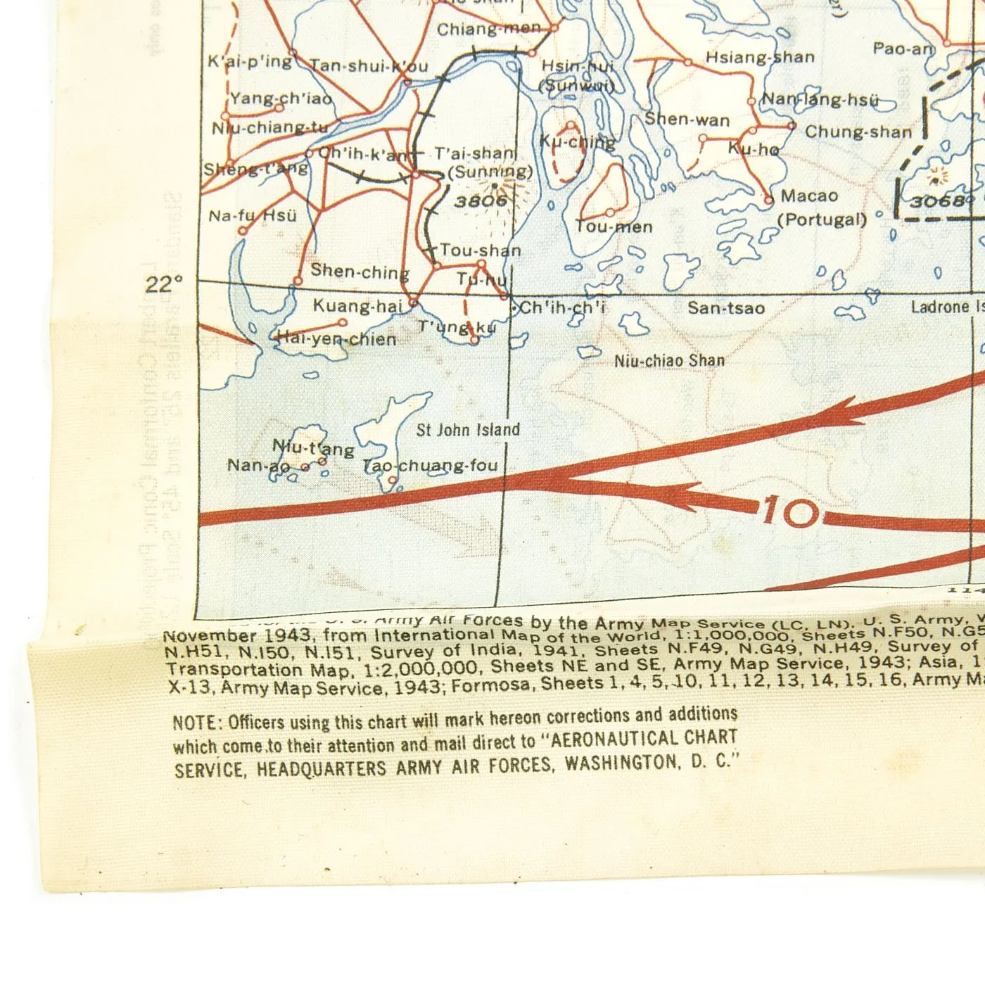 Original U.S. WWII USAAF Named Pacific Theater Blood Chit, Silk Map, Photo and Personal Memento Set