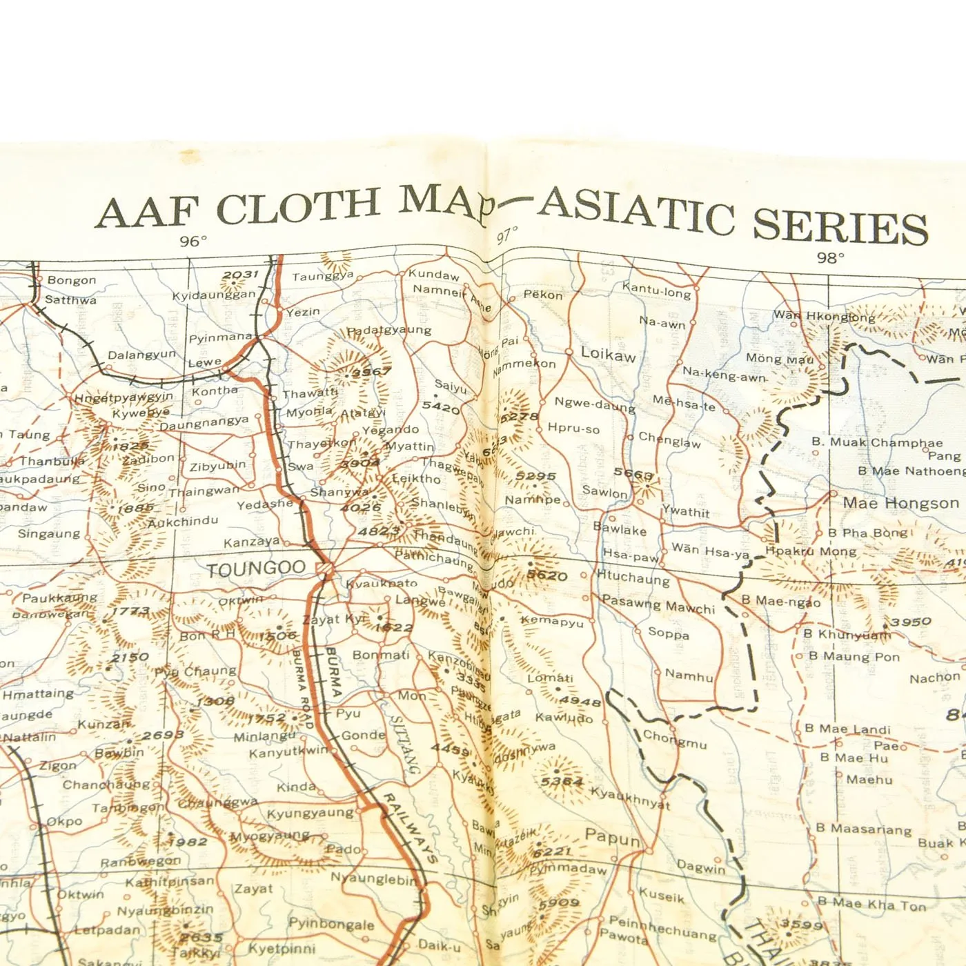 Original U.S. WWII USAAF Named Pacific Theater Blood Chit, Silk Map, Photo and Personal Memento Set